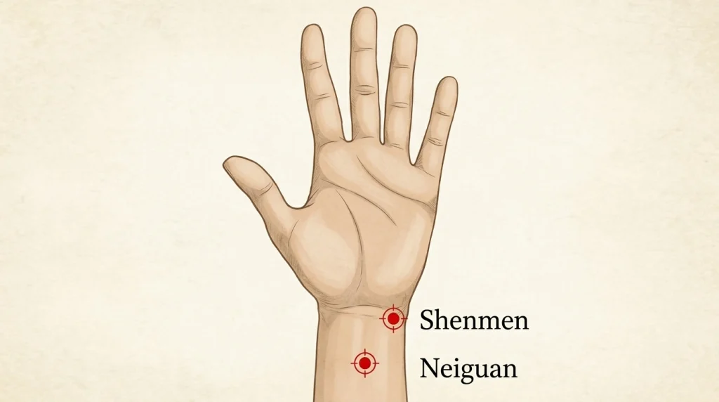 acupressure points for sleep - neiguan