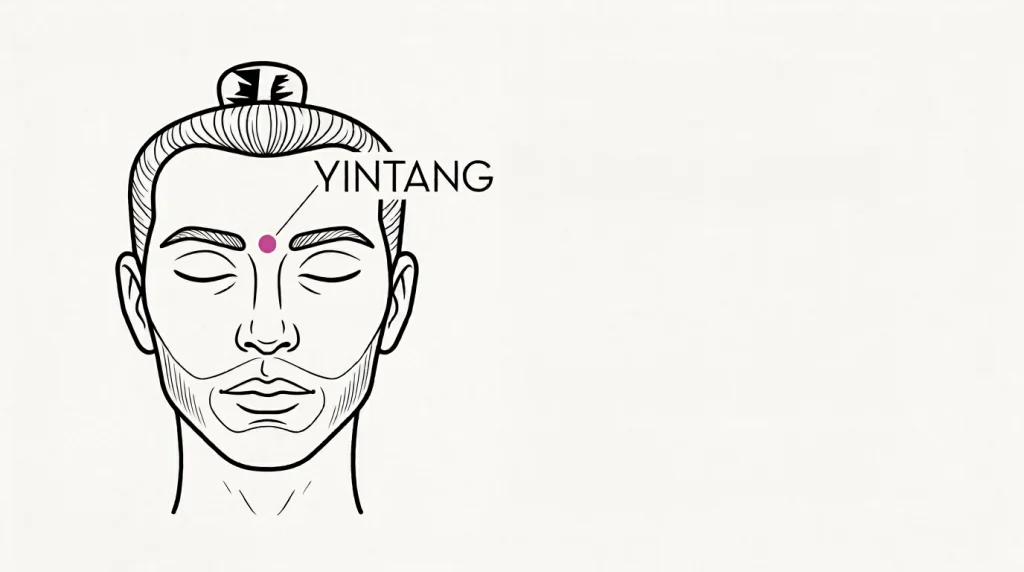 acupressure points for sleep - yintang