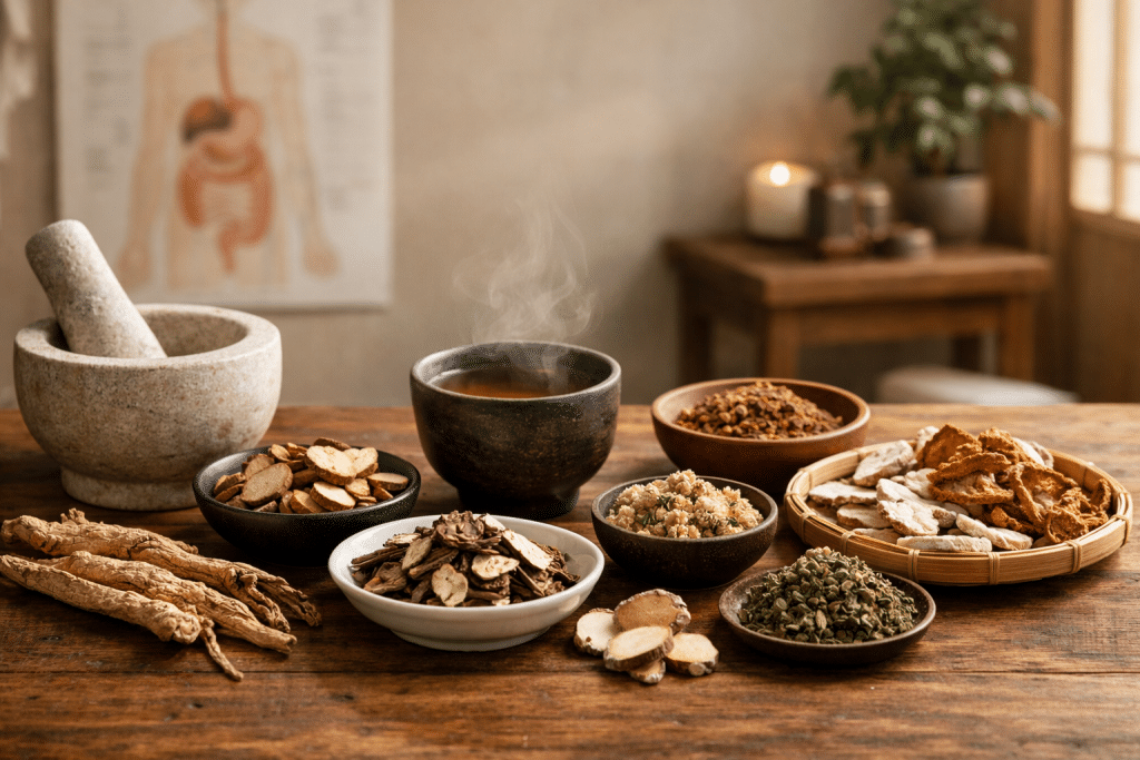 Chinese herbs for acid reflux
